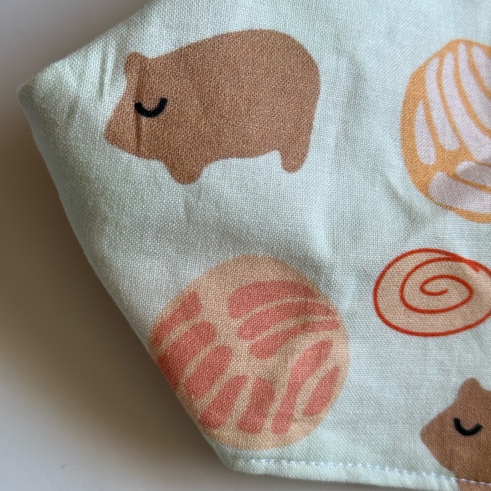 Pan dulce small dog bandana, 100% cotton, #sweet bread #concha